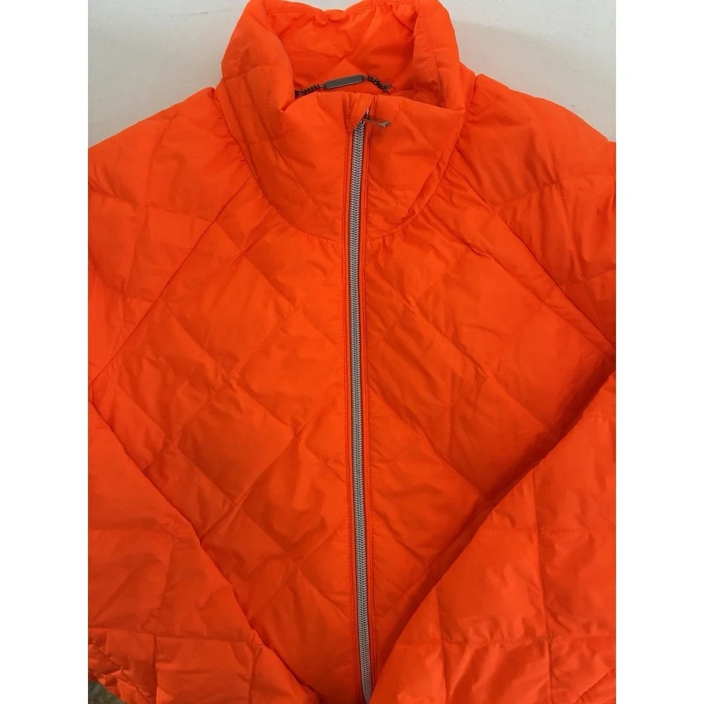 Polo Ralph Lauren Mens Performance Down Puffer Jacket Neon Orange Size Medium